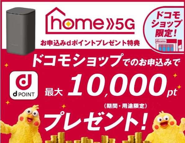 home 5G お申込みdポイントプレゼント特典