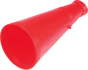 メガフォン 赤